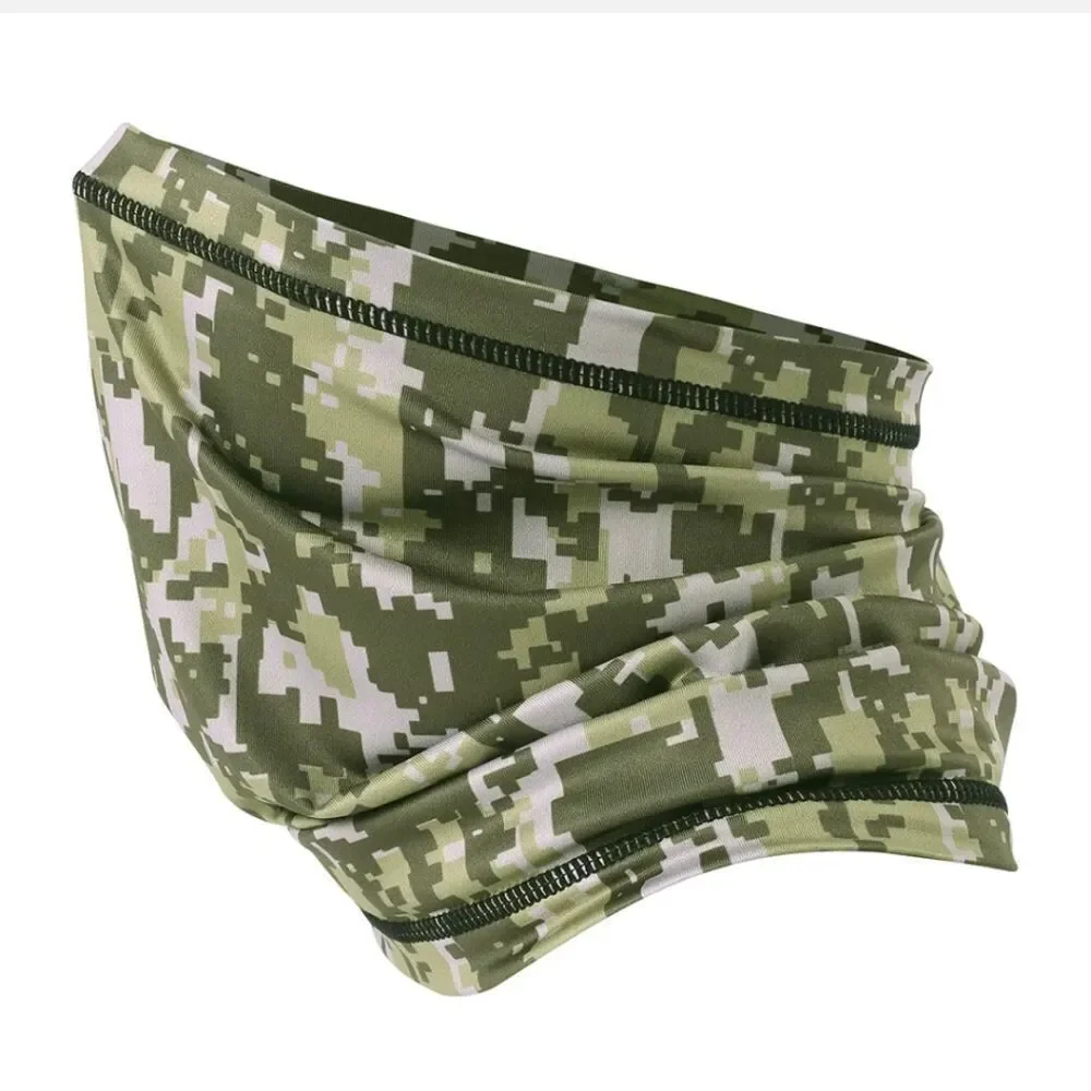 Summer Camo Bandana Neck Gaiter Outdoor CS Balaclava Headwear Tube Scarf US FAST